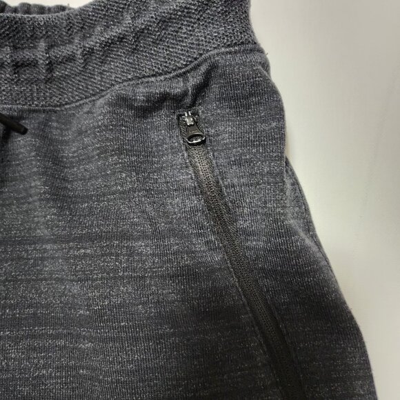 Nike Heathered Black Cotton Blend Joggers w/ Zipper Pockets - Picture 6 of 9
